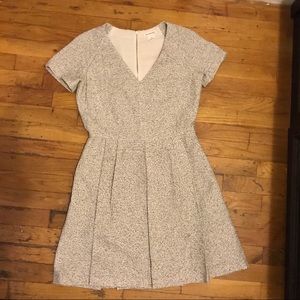 Club Monaco Speckled White and Black Dress